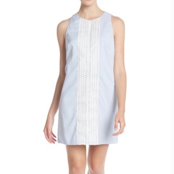 seersucker shift dress